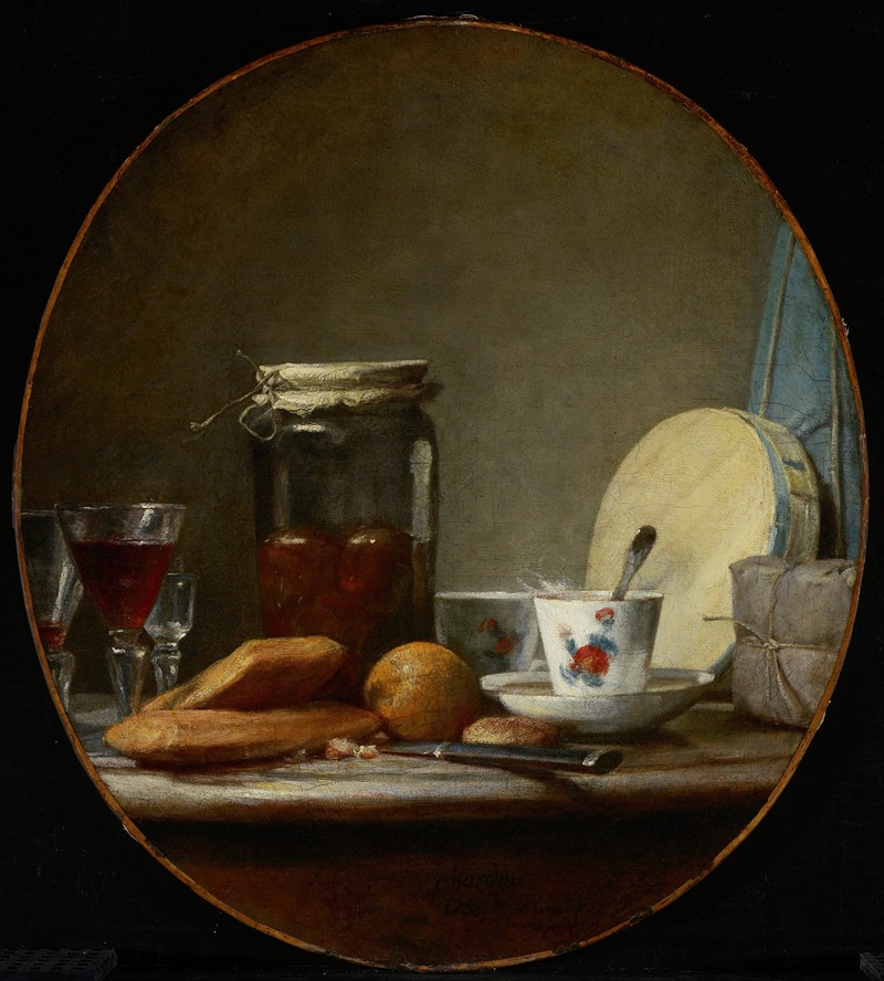 Jar of Apricots by Жан Симон Шарден, 1758 — digital art print download