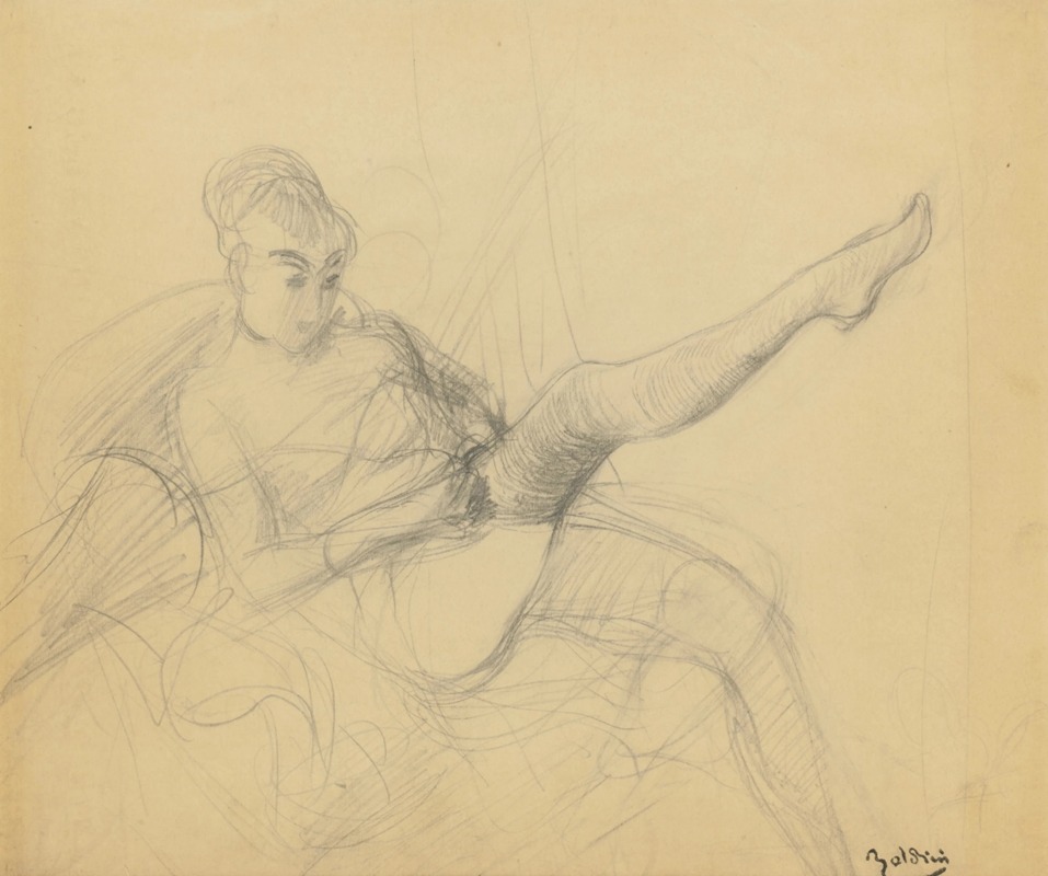 Seated Woman Putting on Her Stocking — Giovanni Boldini