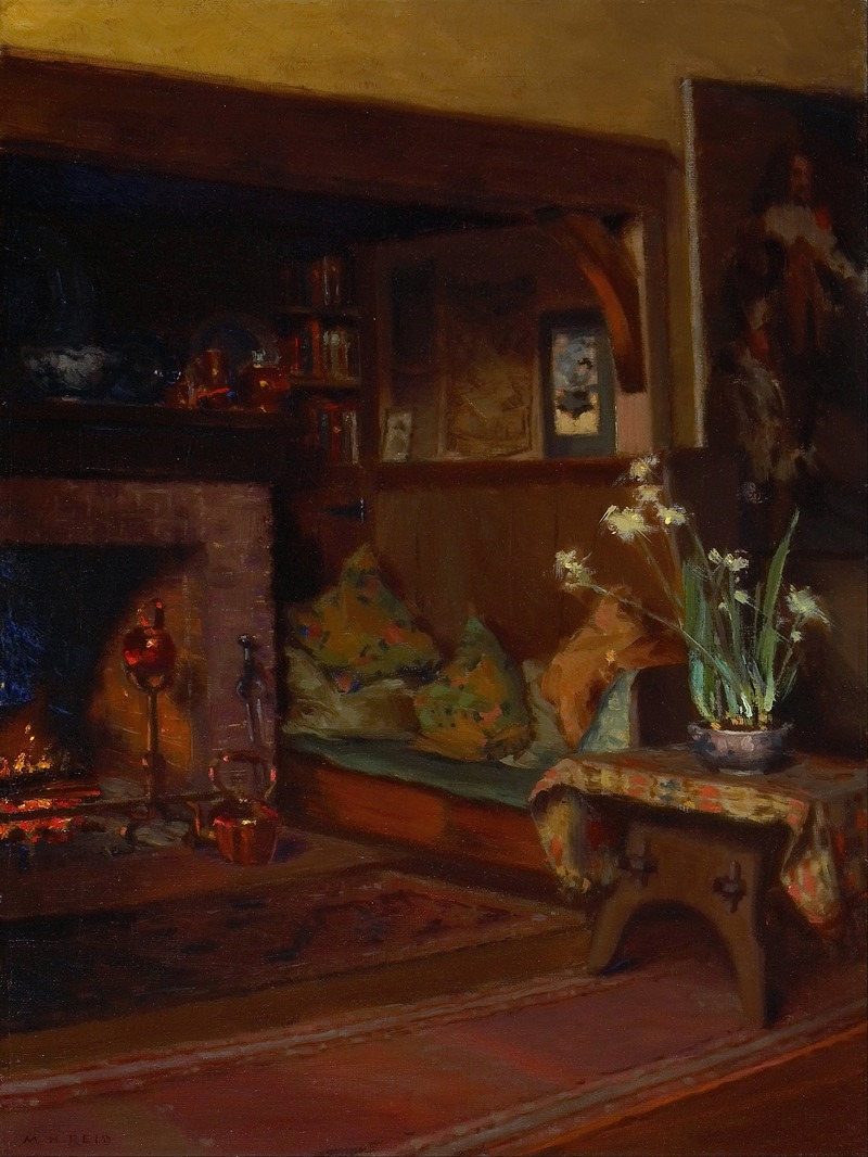 The Inglenook in My Studio by Мэри Хиестер Рейд, 1905-1915 — digital art print download