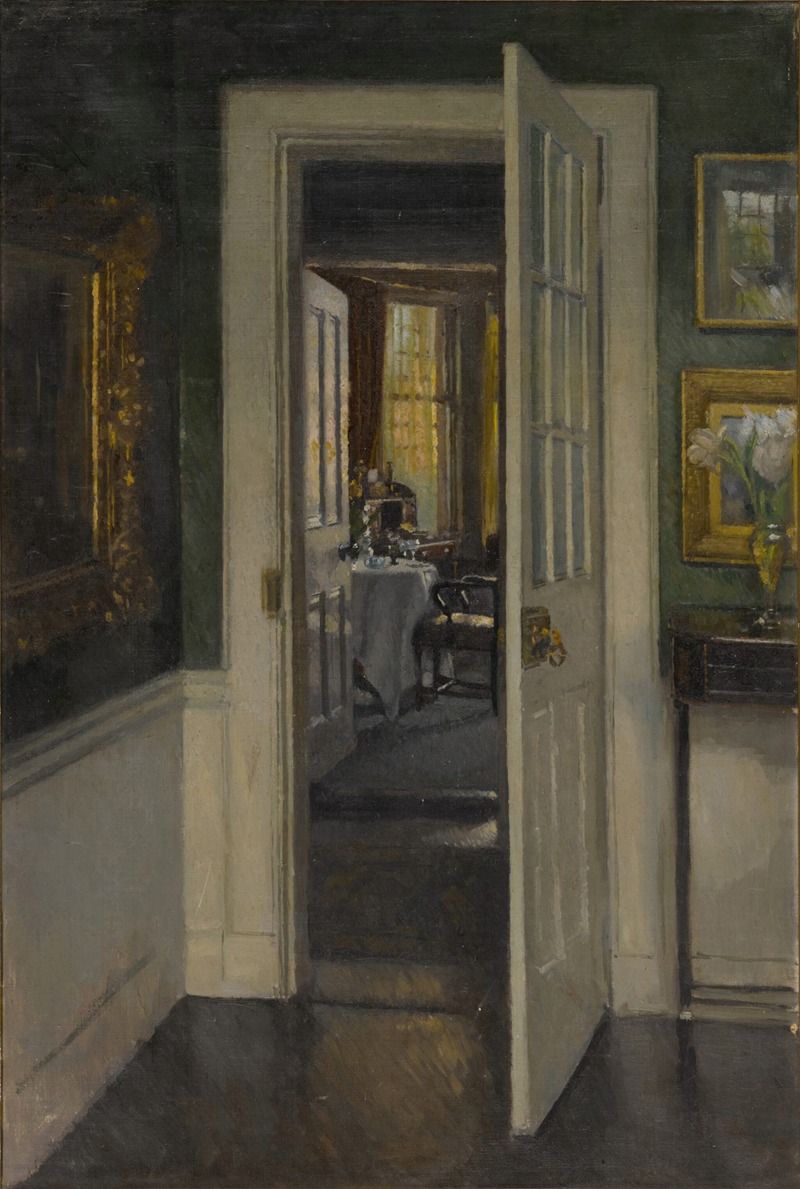 Interior Looking Through to Morning Room by Patrick William Adam — digital art print download