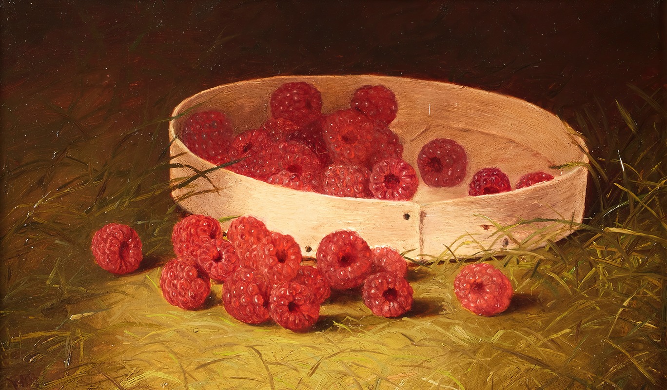 Raspberries by Уильям Мейсон Браун — digital art print download