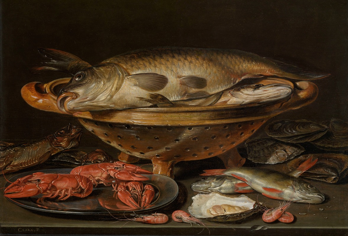 Still Life with Fish by Клара Питерс, 1612-1621 — digital art print download