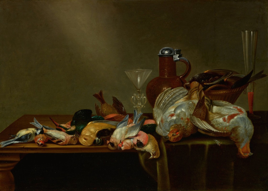 Still Life with Game Birds by Корнелис Маху, 1642 — digital art print download
