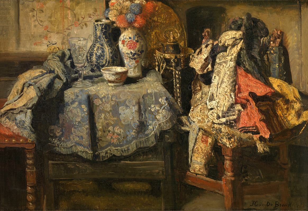 Still Life Requisites by Henri de Braekeleer, 1885 — digital art print download
