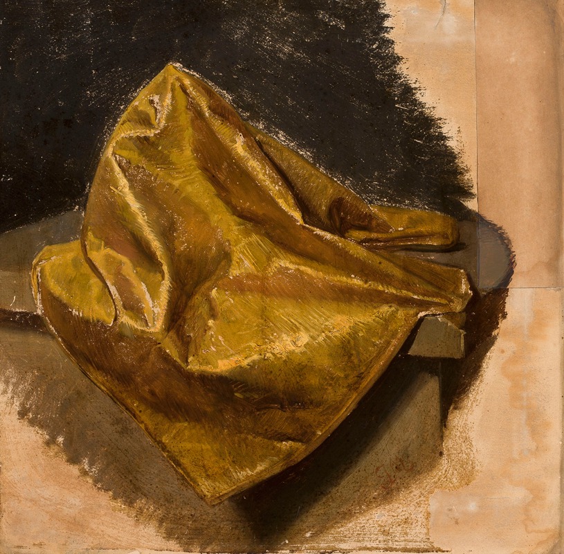 Golden fabric, study for men's attire — Ян Матейко