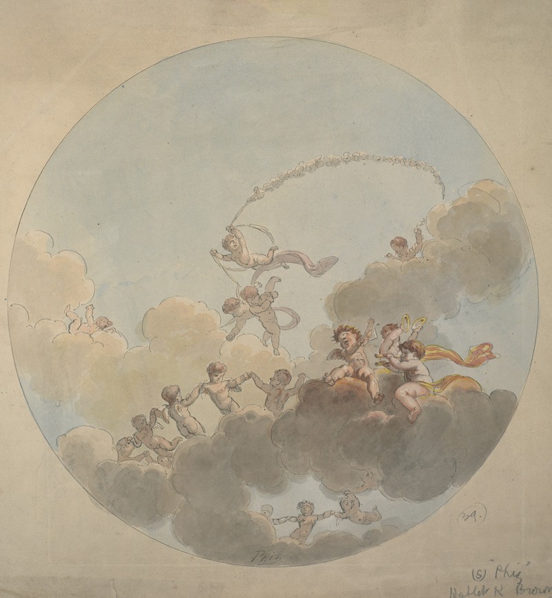 Cherubs by Хаблот Найт Браун — digital art print download