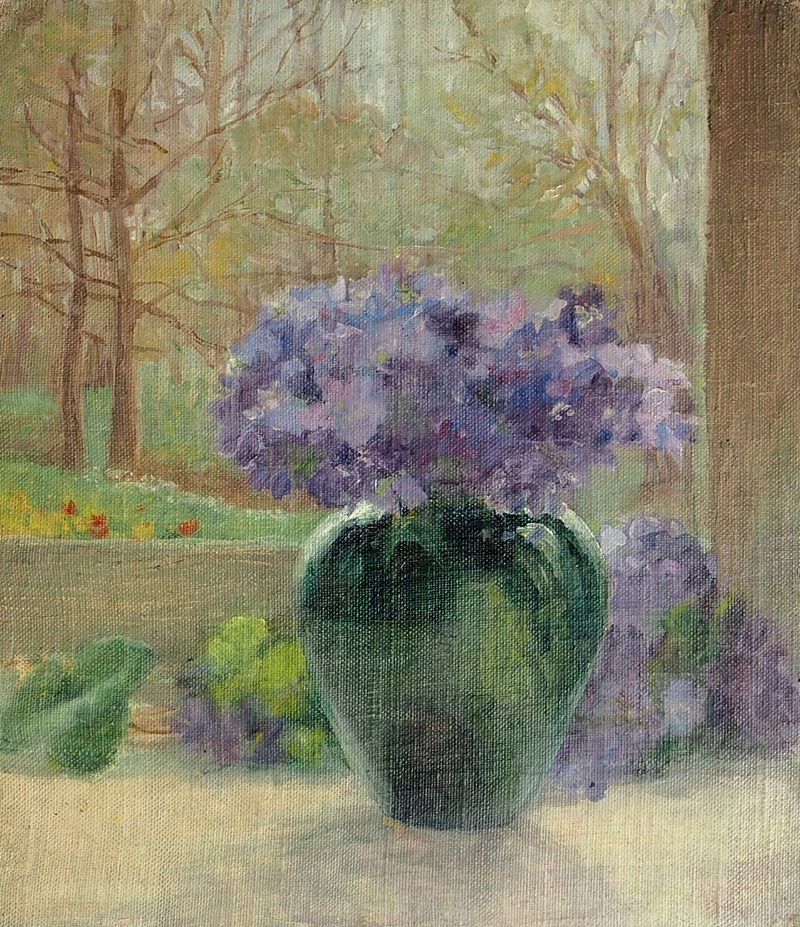 Lilled rohelises vaasis by Лилли Вальтер, 1915 — digital art print download