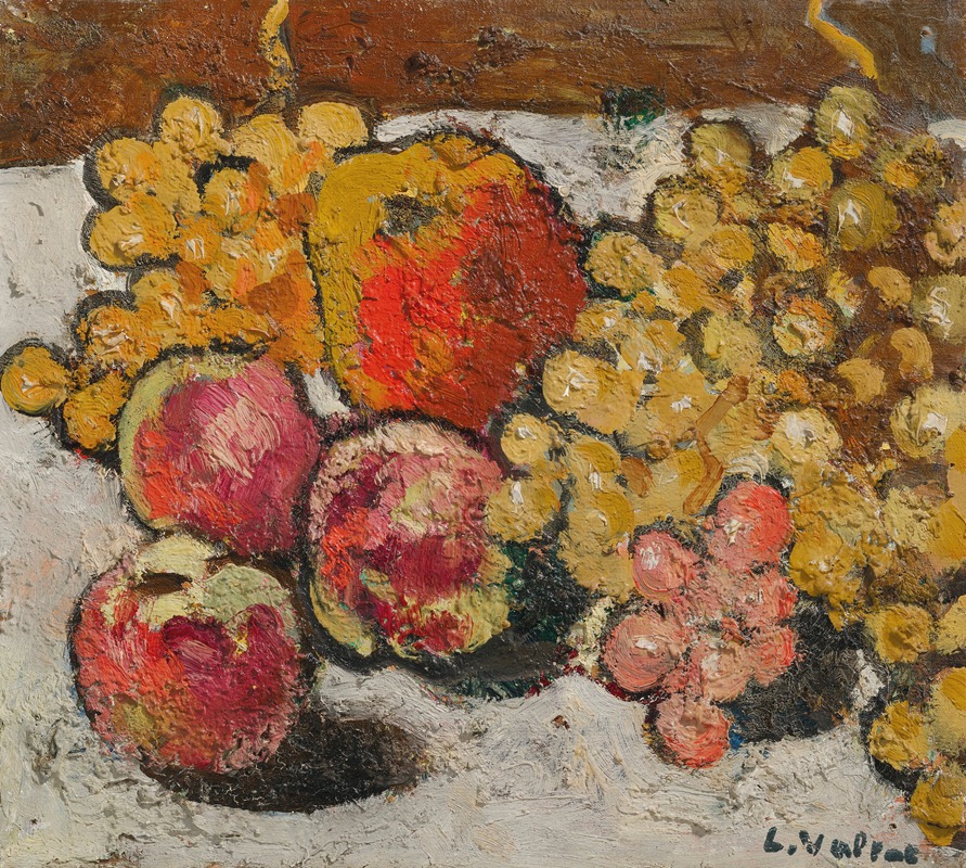 Pêches, pommes et raisins by Луи Вальтат — digital art print download