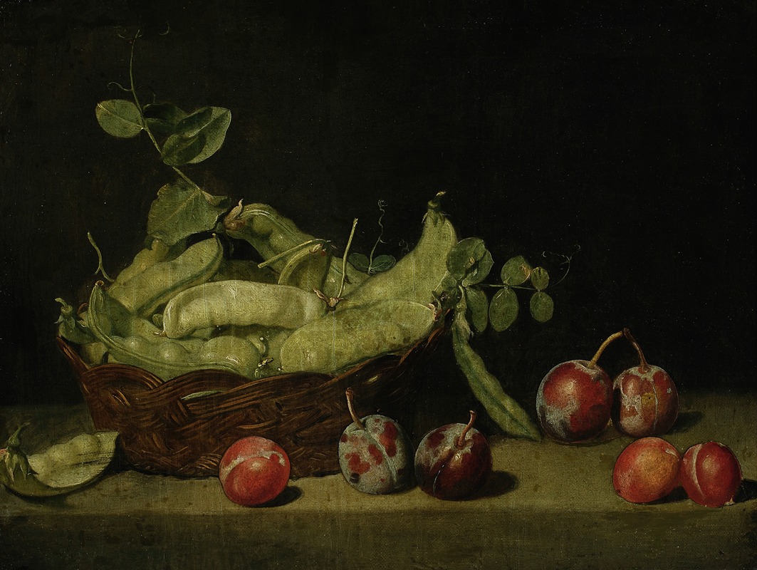 Still life with peas by Матеуш Токарский — digital art print download