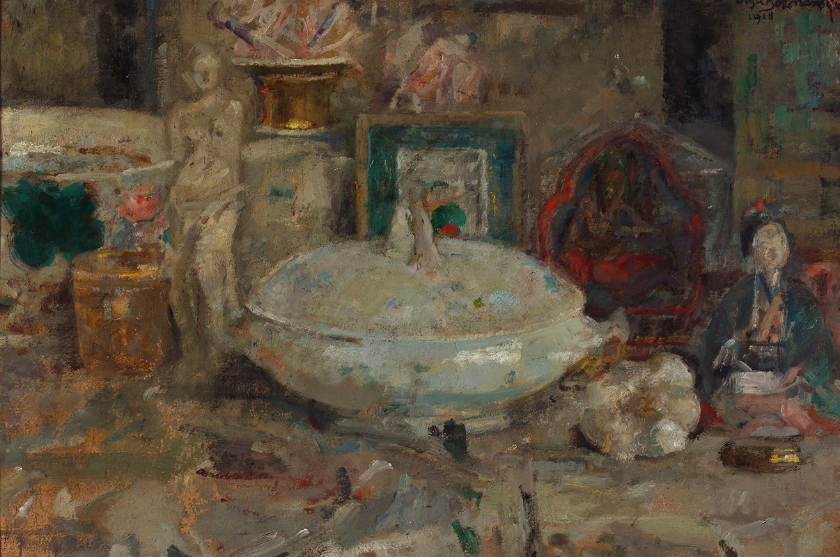 Still life with a vase by Ольга Бознянская, 1918 — digital art print download