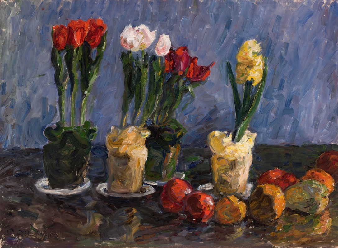 Still Life (Flowers) by Paul Burman, 1916 — digital art print download