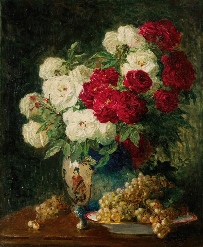 Bouquet de fleurs by Пьер-Южен Монтезен — digital art print download