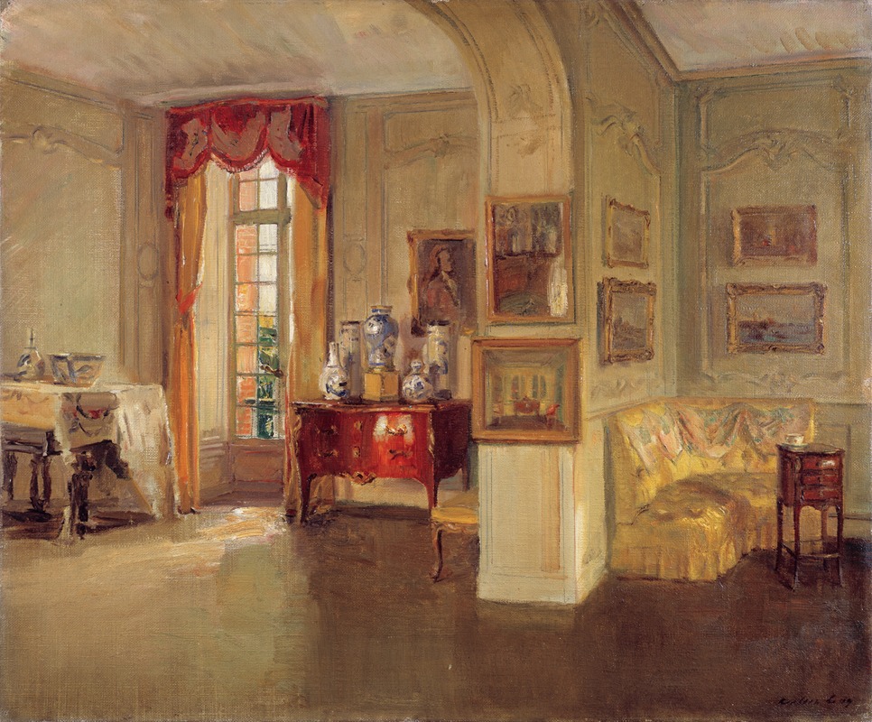 Interior of Château du Bréau — Walter Gay