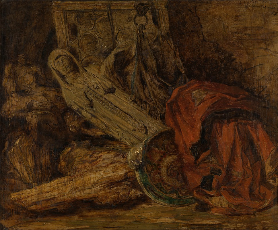 Still Life with Sculpture by Виллем Линнинг младший — digital art print download