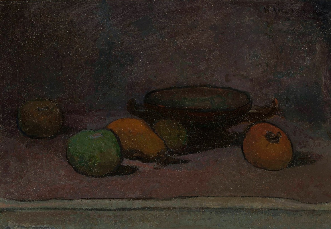 Fruits and bowl by Владислав Слевиньский — digital art print download