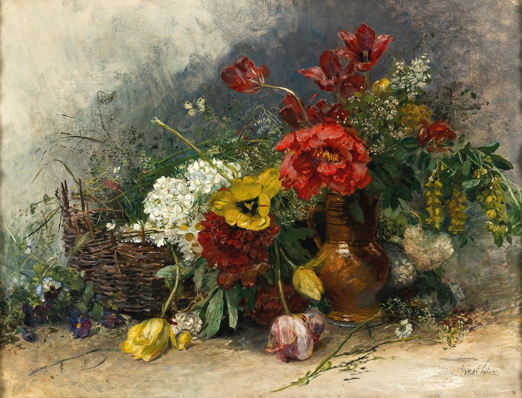 A Floral Still Life by Анна Петерс — digital art print download