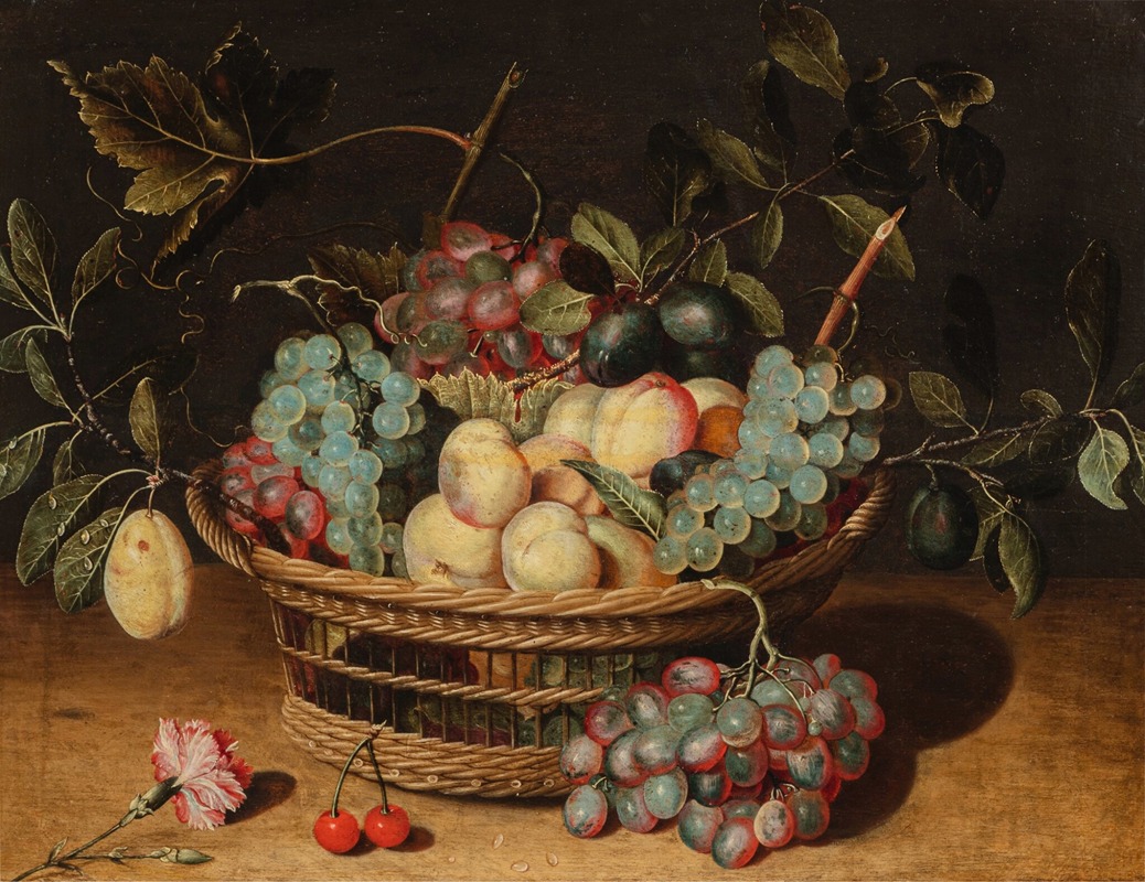 Still life with grapes by Isaak Soreau — digital art print download