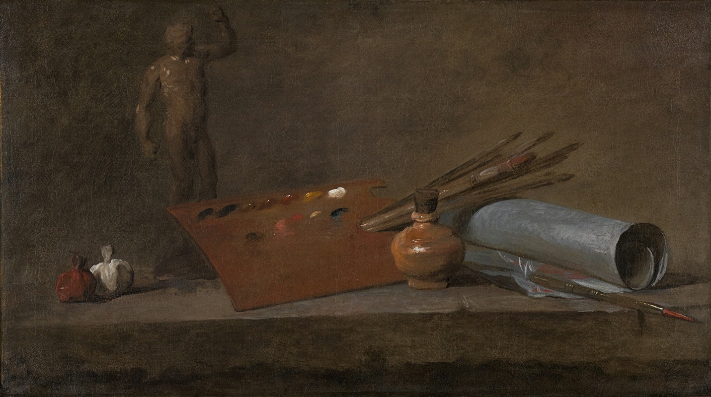 Attributes of the Painter by Жан Симон Шарден — digital art print download
