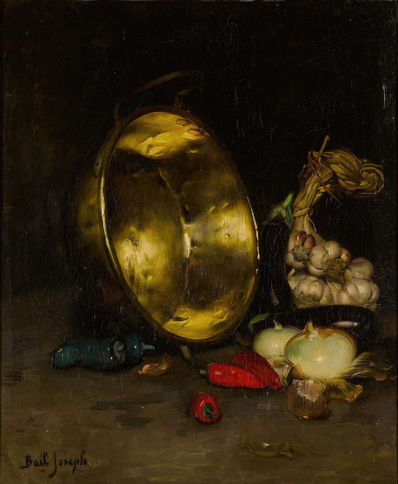 A Copper Cauldron, Garlic and Onions by Жозеф Бейл — digital art print download