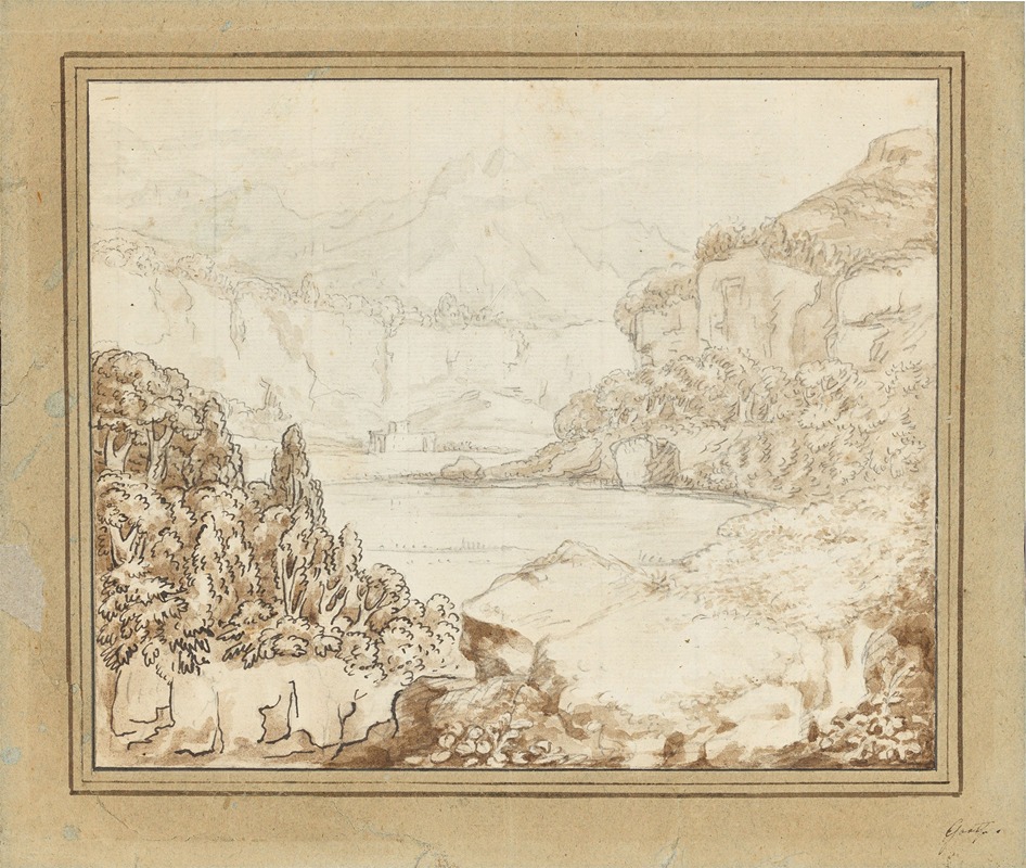 Mountain lake in southern landscape — Johann Wolfgang Von Goethe