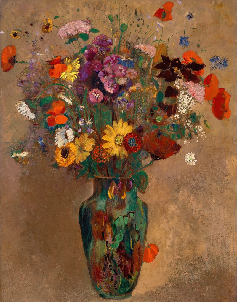 Grand bouquet de fleurs des champs — Odilon Redon