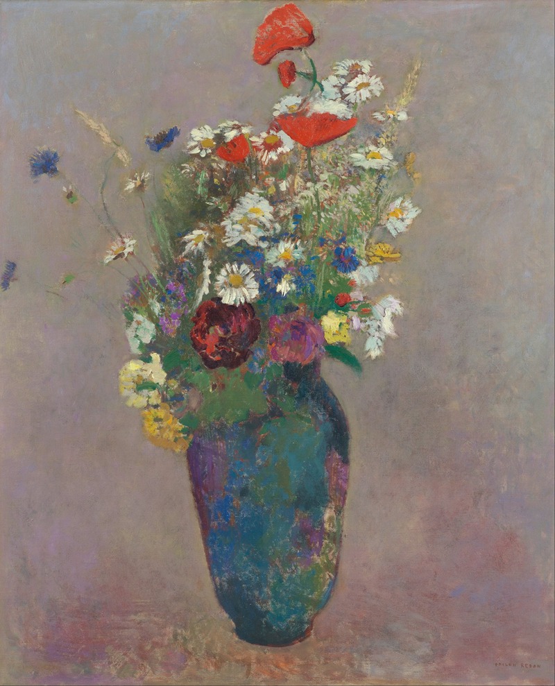 Vision; vase of flowers — Odilon Redon