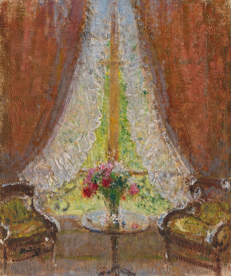 Le bouquet à la fenêtre — Пьер-Южен Монтезен