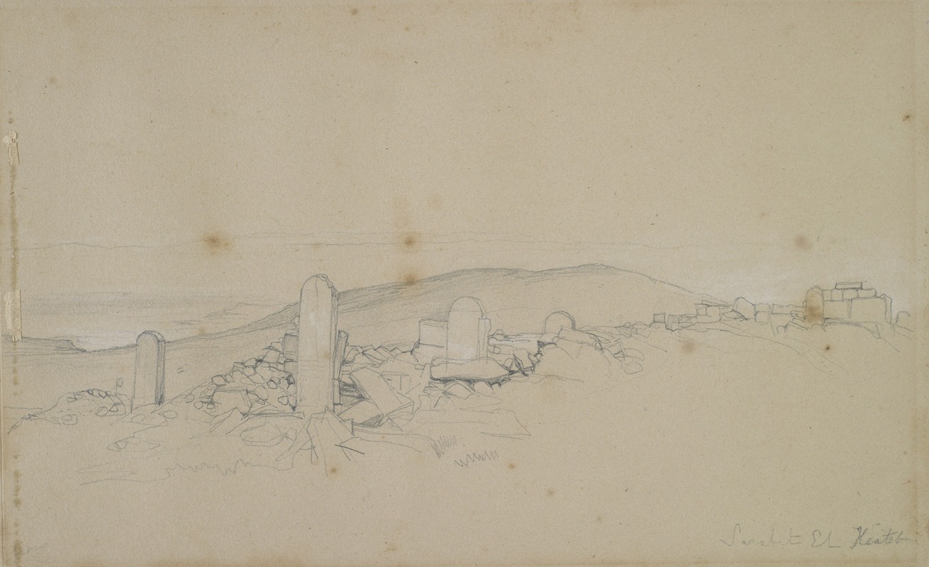 Syrian sketch (Mount Sinai) by Джон Фредерик Льюис — digital art print download
