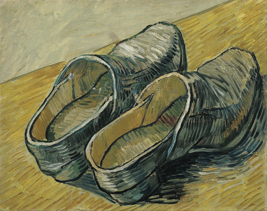 A pair of leather clogs by Винсент ван Гог, 1888 — digital art print download