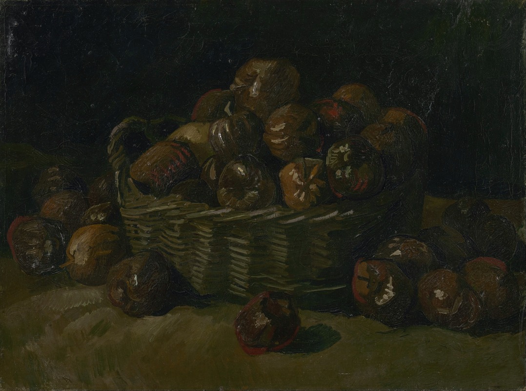 Basket of apples by Винсент ван Гог, 1885 — digital art print download