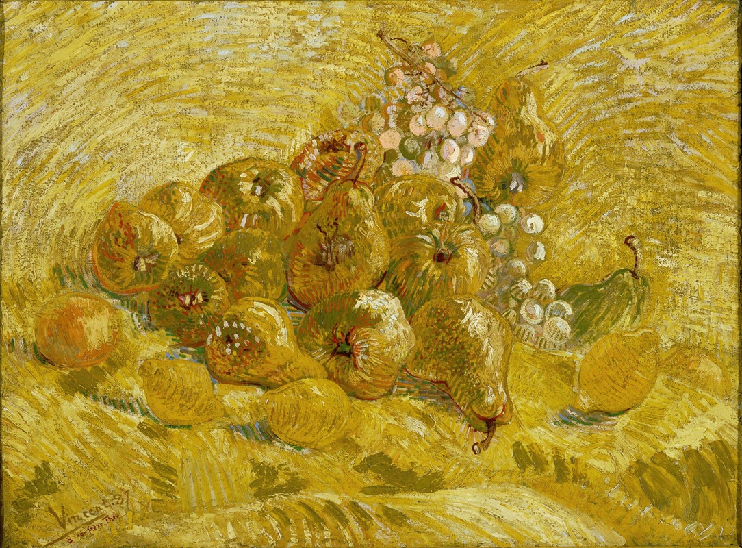 Quinces, lemons, pears and grapes by Винсент ван Гог — digital art print download