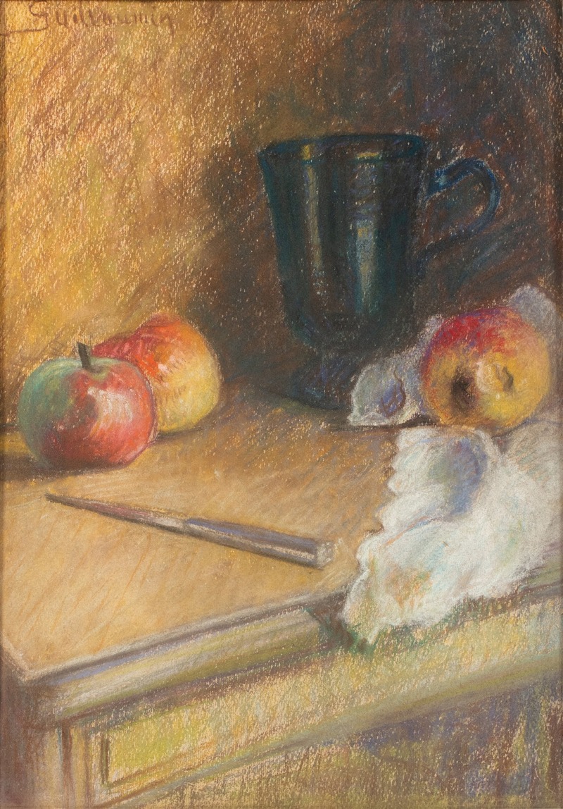 Nature morte aux pommes by Арман Гийомэн — digital art print download