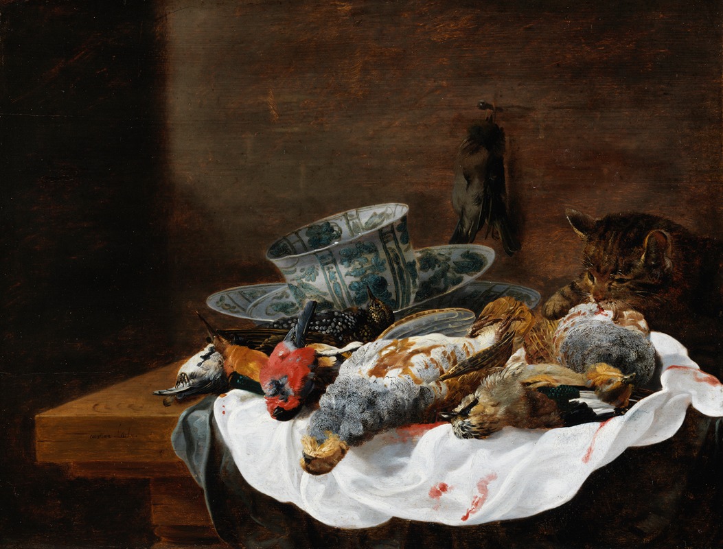 Still Life with Dead Birds by Christian Luycks, 1645-1653 — digital art print download