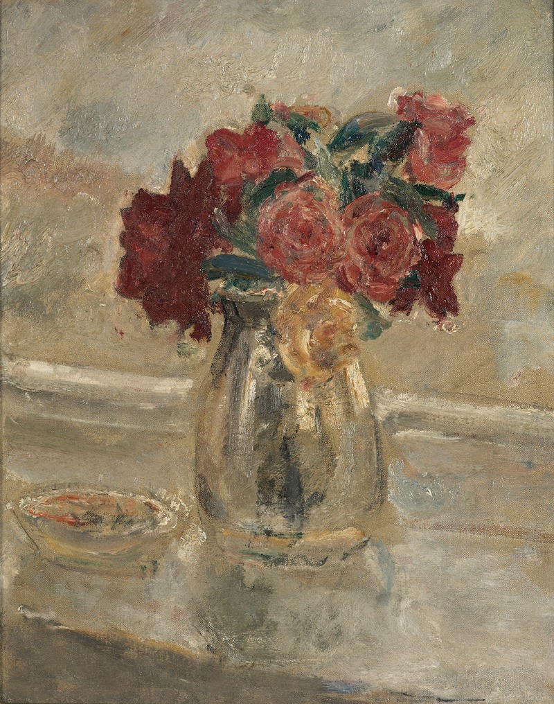 Roses in a vase by Дама Этель Уокер — digital art print download