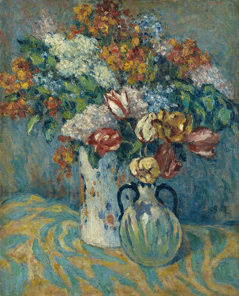 Bouquet de fleurs by Жорж д'Эспаньят — digital art print download