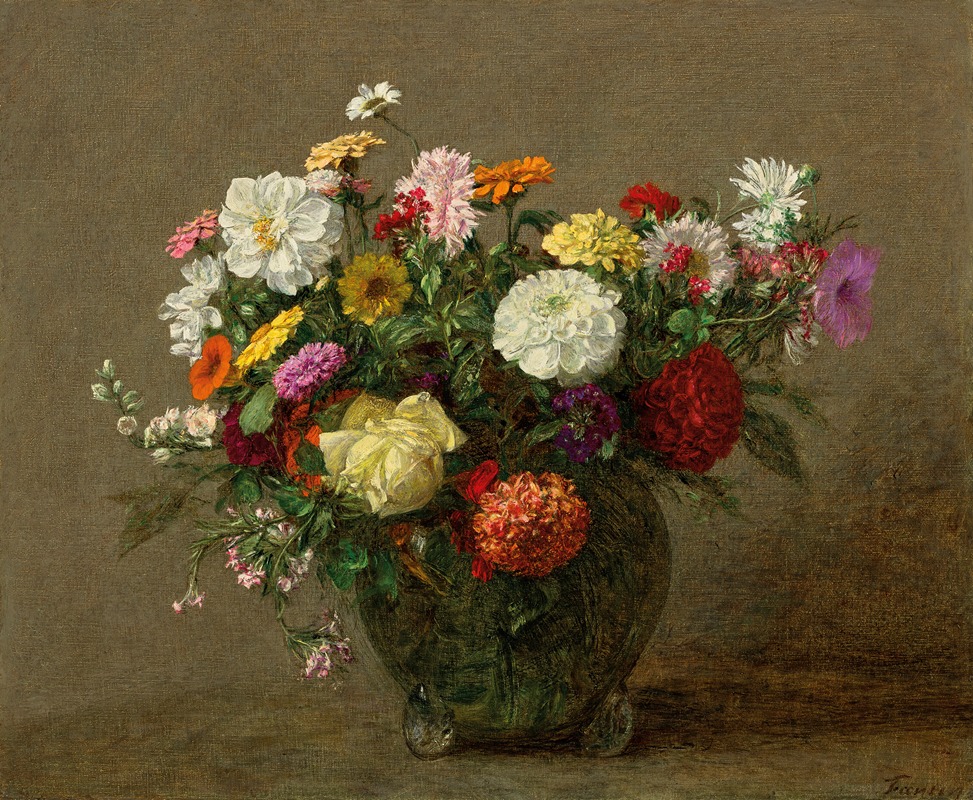 Bouquet de jardin by Анри Фантен-Латур, 1900 — digital art print download