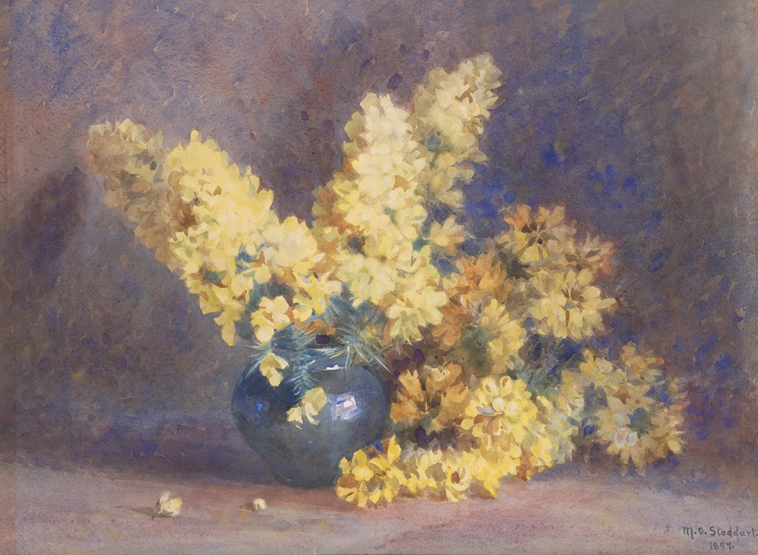 Yellow blossom and rosemary — Маргарет Стоддарт