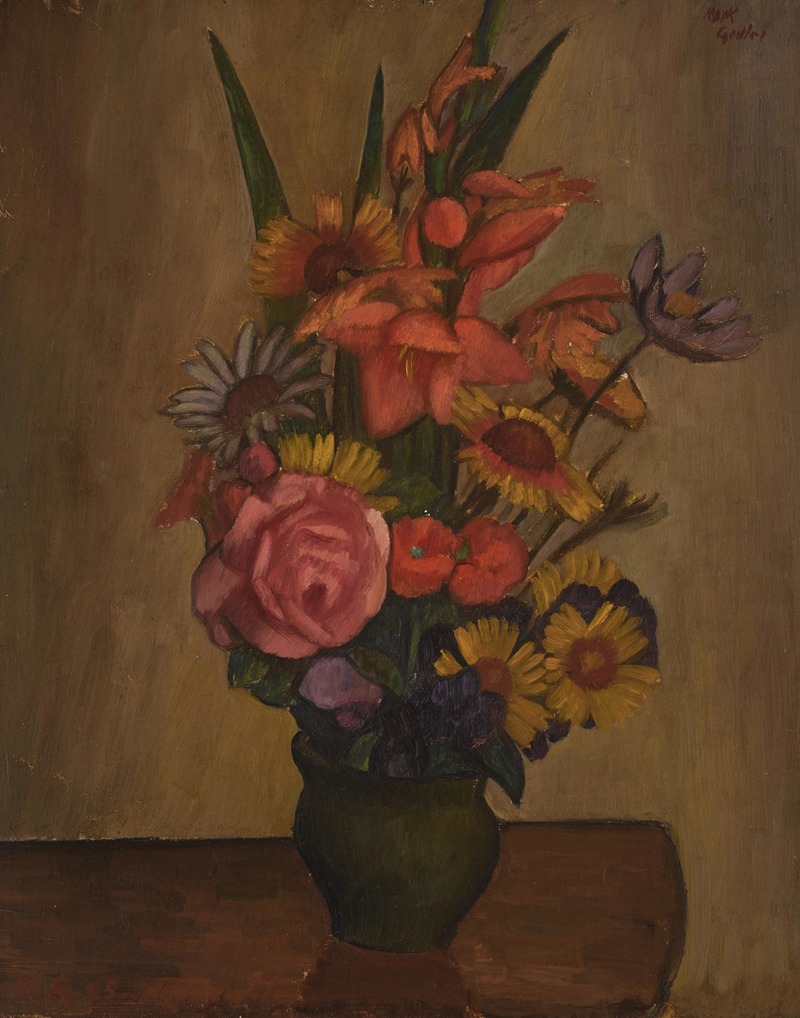 Still Life, Vase with Flowers by Марк Гертлер, 1925 — digital art print download