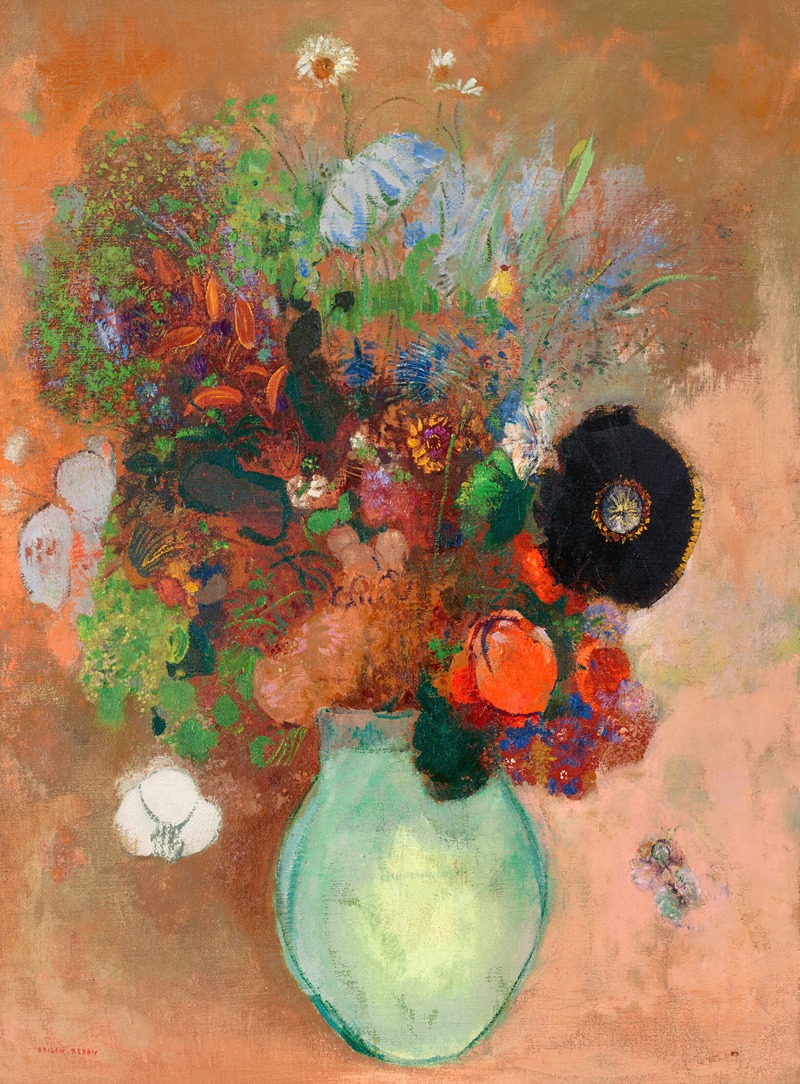 Le pavot noir by Odilon Redon — digital art print download