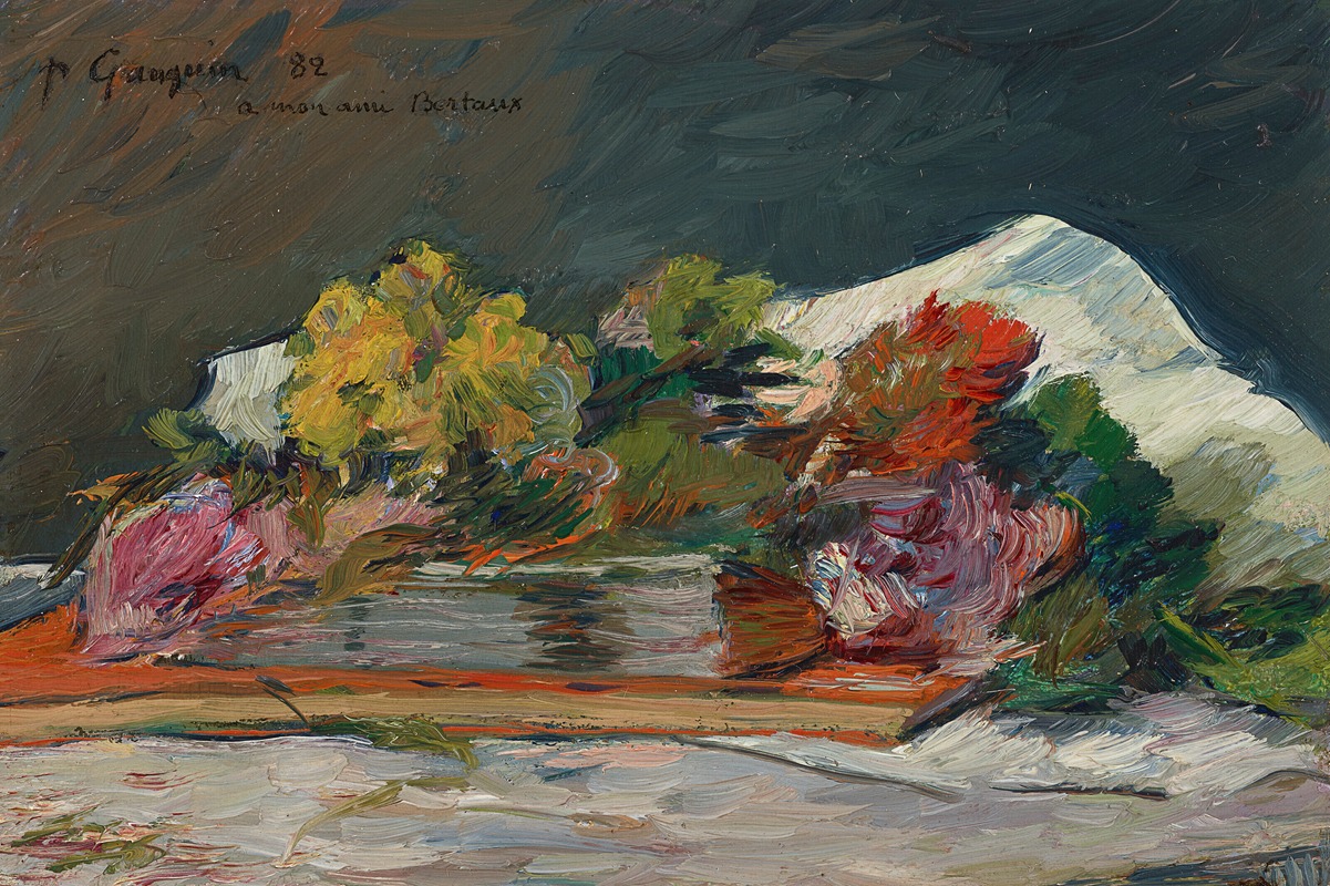 Fleurs et livres by Поль Гоген, 1882 — digital art print download