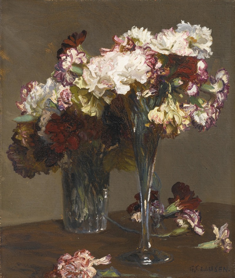 Still Life of Carnations — Sir George Clausen