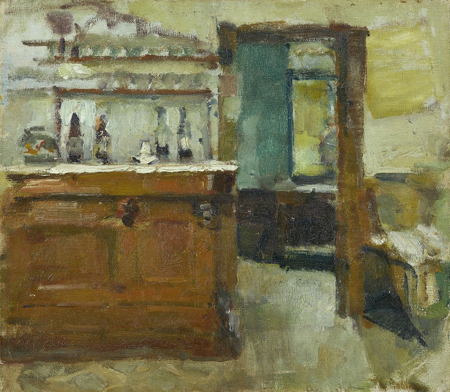 Le bar de l'Hôtel Baudy, Giverny — Theodore Robinson