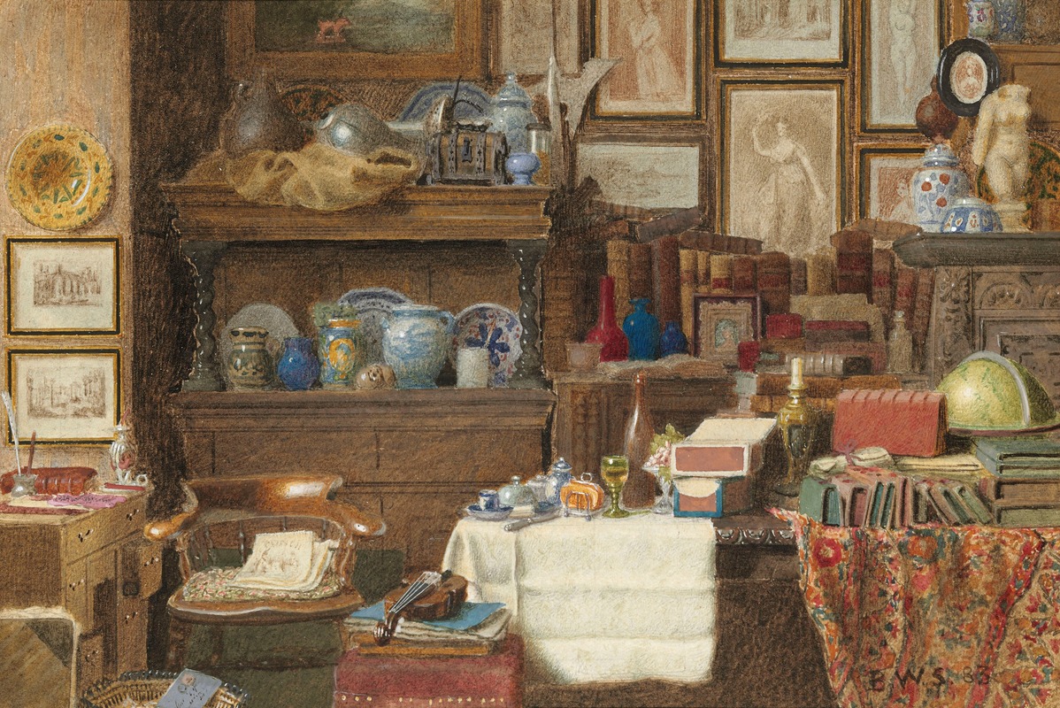 Déjeuner à la fourchette by Benjamin Walter Spiers, 1883 — digital art print download