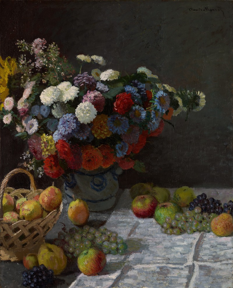 Still Life with Flowers and Fruit — Claude Monet