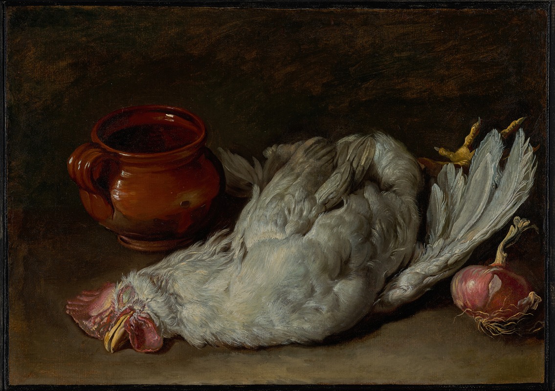 Still Life with Hen and Onion — Джакомо Черути