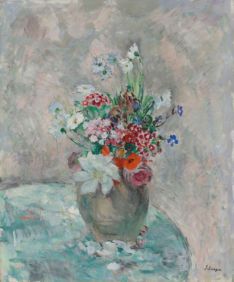 Fleurs dans un vase by Анри Лебаск — digital art print download