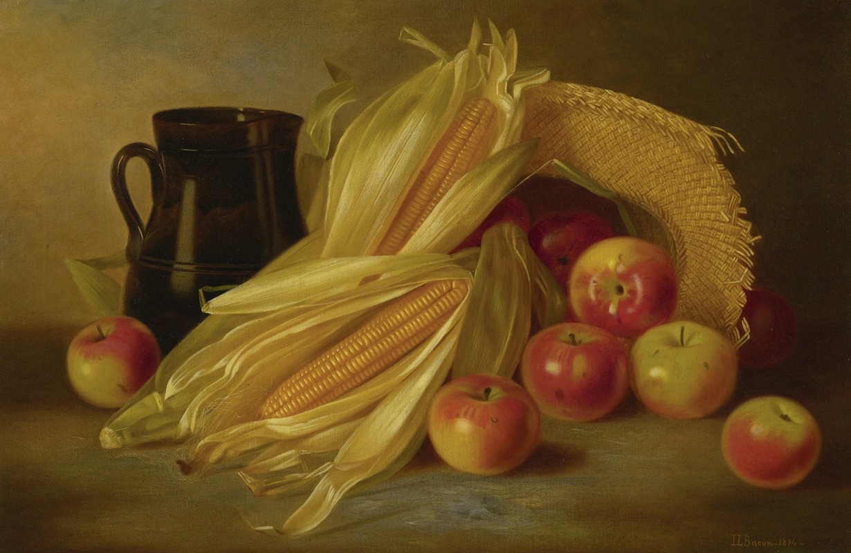 Autumn Still Life by Irving Lewis Bacon, 1894 — digital art print download