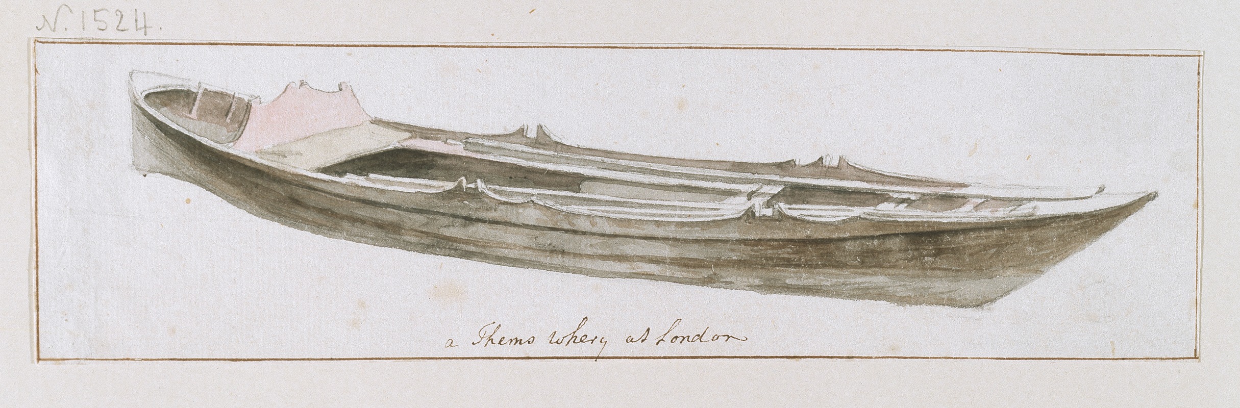 A Thems whery at London — Johann Heinrich Müntz