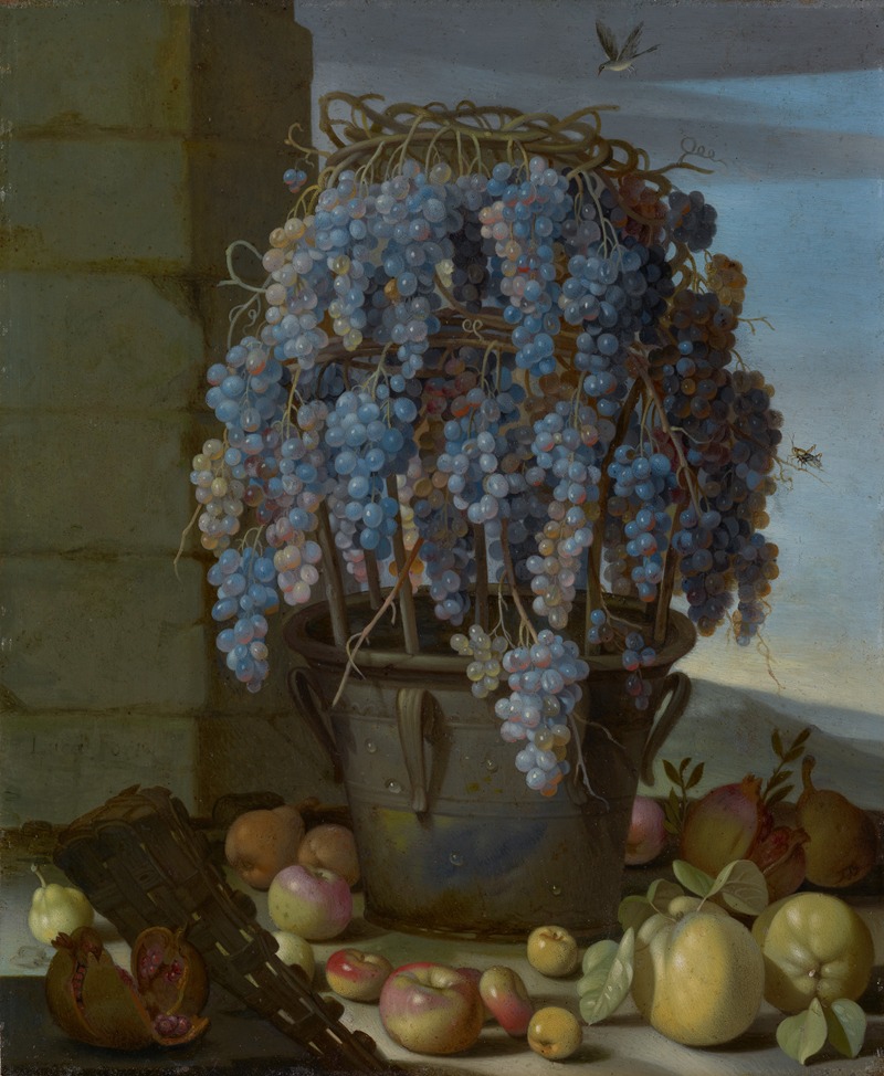 Still Life with Grapes and Other Fruit — Luca Forte