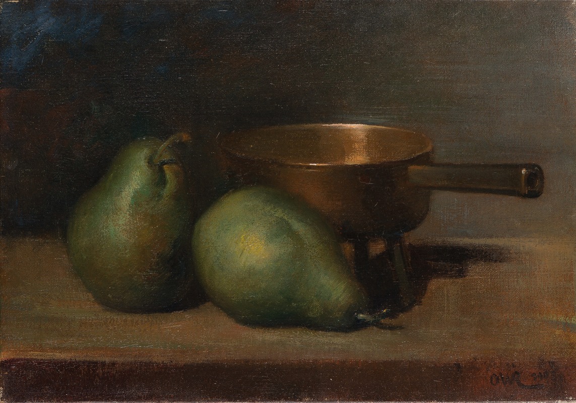 Still Life with Pears and Casserole by Оттилия Вильгельмина Рёдерштайн, 1903 — digital art print download
